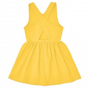 Желтое платье-сарафан 8-9