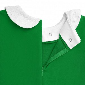 Зеленое платье с воротничком 8-9