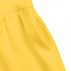 Желтое платье с длинным рукавом 2-3