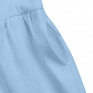 Голубое платье с коротким рукавом 2-3