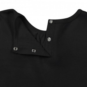 Черное платье с коротким рукавом 2-3