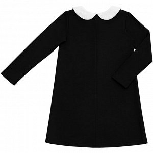 Черное платье с воротничком 2-3