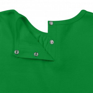 Зеленое платье с коротким рукавом 2-3