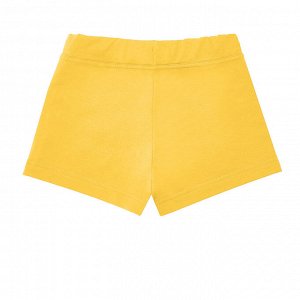 Желтые шорты из футера (укороченные) 2-3