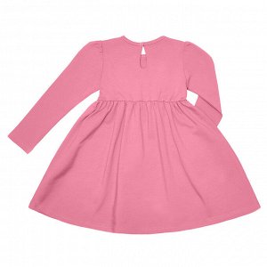 Розовое платье с завышенной талией 2-3