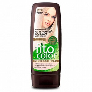 Натуральный Оттеночный Бальзам для волос "Fito Color Professional", 140 мл, тон 9.3 жемчужный блондин