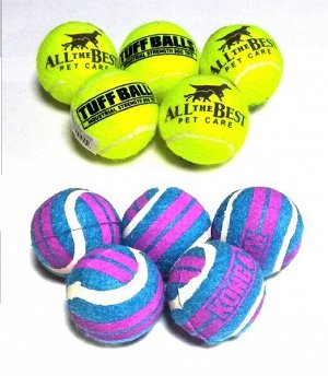 Мягкий "Теннисный" мячик для собак, 5 шт