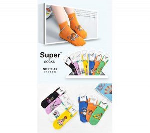 Детские носки super socks ltc-13 хлопок арт.9