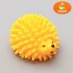 Игрушка пищащая &quot;Ёж&quot; большой для собак, 9 см, микс цветов