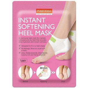 Purederm Instant Softening Heel Mask Смягчяющие педикюрные носочки для ног, 1 пара