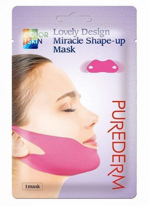 Purederm Lovely Design Miracle Shape-up Mask Маска-бондаж для подбородка