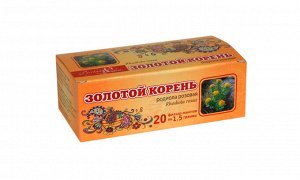 Травяной сбор "Алтайская сила" с золотым корнем, 1,5г № 20 фильтр-пакет (чёрный чай, земляника лист, золотой корень, чабрец)