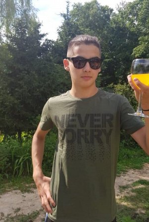 Футболка хаки "Ни о чем не сожалей"