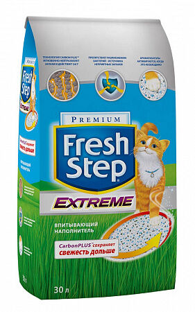 Fresh Step Extreme наполнитель цеолит без запаха 15,8 кг 30 л