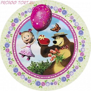 Вафельная картинка на торт, капкейки, пряники   Детский праздник №79 (D-14,5)