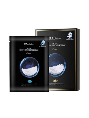 JMSolution Active Bird's Nest Moisture Mask Prime Ультратонкая тканевая маска с ласточкиным гнездом, 30 мл