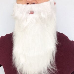 Борода Деда Мороза прямая 30см