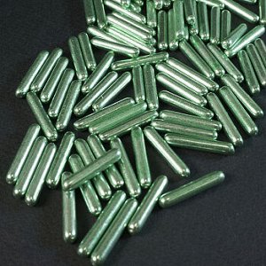 Палочки сахарные металлизированные Зеленые 20-25 мм, 50 гр