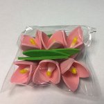 Сахарные цветы &quot;Колокольчик розовый&quot;, 6 шт.