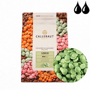 Шоколад Callebaut зеленый со вкусом лимона, 2,5 кг (LEMON-RT-U70)