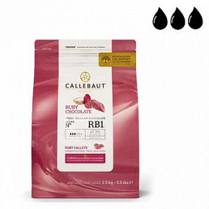 Шоколад Callebaut RUBY Chocolate / РУБИНОВЫЙ 47.3% 2,5 кг (CHR-R35RB1-E4-U70)