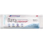 Вата хирургическая стерильная Клинса 100г
