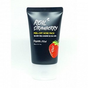 Farmstay Маска-пленка с экстрактом клубники Real Strawberry Peel-Off Nose Pack