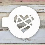 Трафарет кондитерский &quot;Сердце&quot; 10 см
