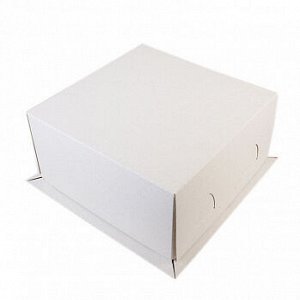 Коробка для торта картонная 21*21*10 см