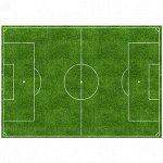 Футбольное поле, картинка на вафельной бумаге 20*30 см