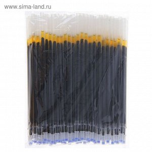 Стержень гелевый чёрный, 0.5 мм, d-5 мм, L-128 мм, игольчатый пишущий узел пластик/метал