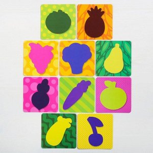 Развивающая игра «Где чья тень? Фрукты и овощи»