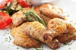 Домашний КУРИНЫЕ ОКОРОКА ФАРШИРОВАННЫЕ грибами и рисом (0,5 кг)