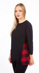 Блузка женская  2840/01/Чёрный,красный