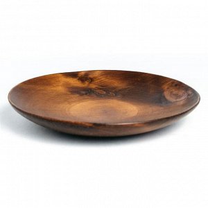 Набор тарелок из натурального кедра Magistro, 2 шт, d=21,5 см, 25 см, цвет шоколадный