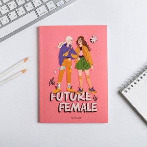 Ежедневник в тонкой обложке Future female, А5, 80 листов