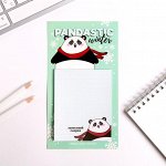 Блок бумаги для записи на магните Pandastic winter