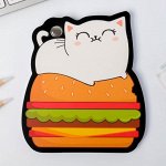 Фигурный блокнот на болтике &quot;Кот&quot;, 50 л