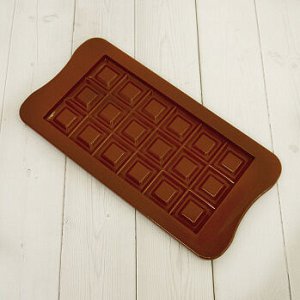 Форма силиконовая для шоколада "Плитка дольки" 8*16,5 см