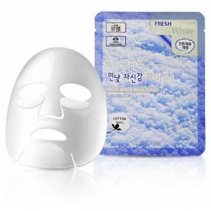 Тканевая маска для лица Осветляющая 3W Clinic Fresh White Mask Sheet