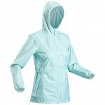 Дождевик для походов женский NH100 Raincut Full Zip QUECHUA