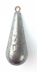 Грузило Груша длинная (70гр, ушко)