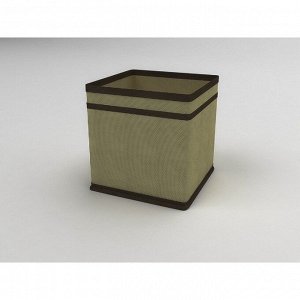 Коробка - куб жёсткая «Классик бежевый», 17х17х17 см