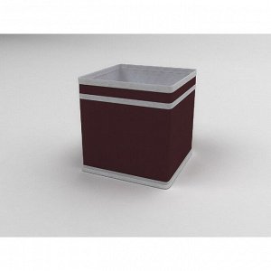Коробка - куб жёсткая «Классик бордо», 17х17х17 см 4775941