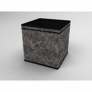 Коробка - куб жёсткая «Ажур», 32x32x32 см