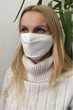 Женская маска для лица многоразовая модель Ж508 белый