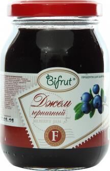 Джем Bifrut (БИФРУТ)  ЧЕРНИКА  на ФРУКТОЗЕ  300 гр /6/18мес