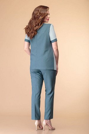 Блуза, брюки Romanovich Style Артикул: 2-2021 темная_бирюза