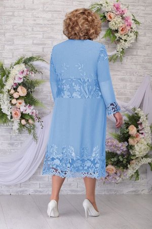 Кардиган, платье Ninele 2258 голубой