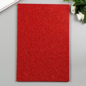 Фоамиран "Красный блеск" 2 мм формат А4 (набор 5 листов)